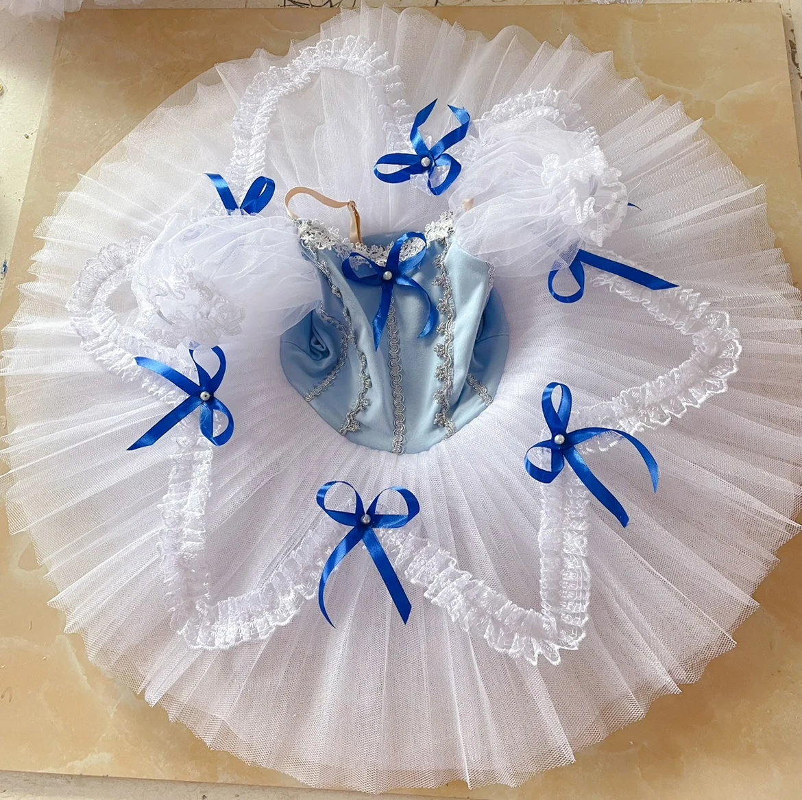 Vestido de Ballet profesional para niñas, tutú de Lago de los cisnes blancos, disfraz de bailarina para niños