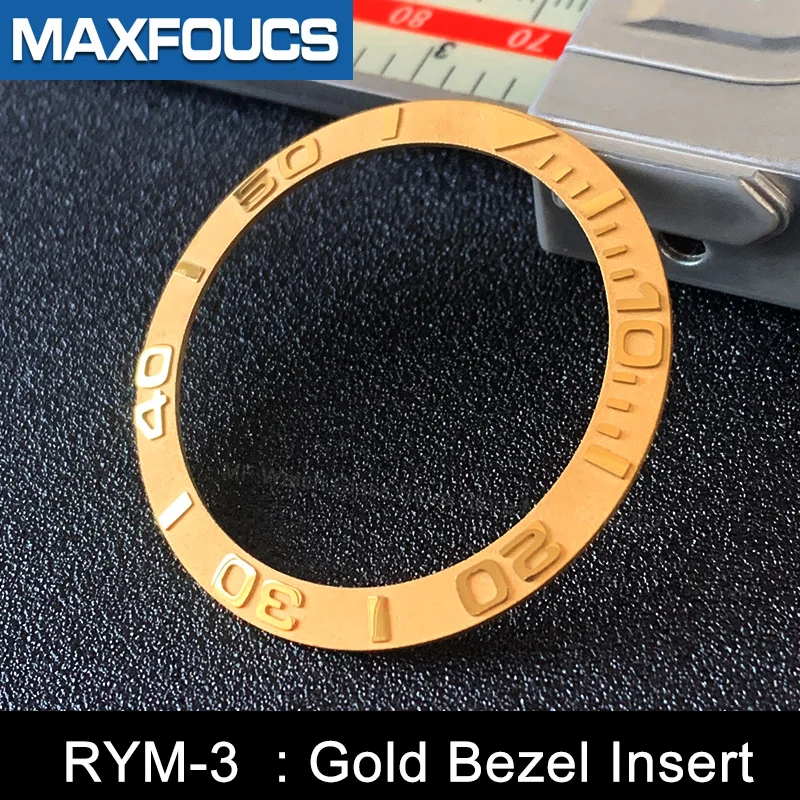 Slopping ceramic bezel insert 38*30.6mm Convex word For Yacht-Master watch parts