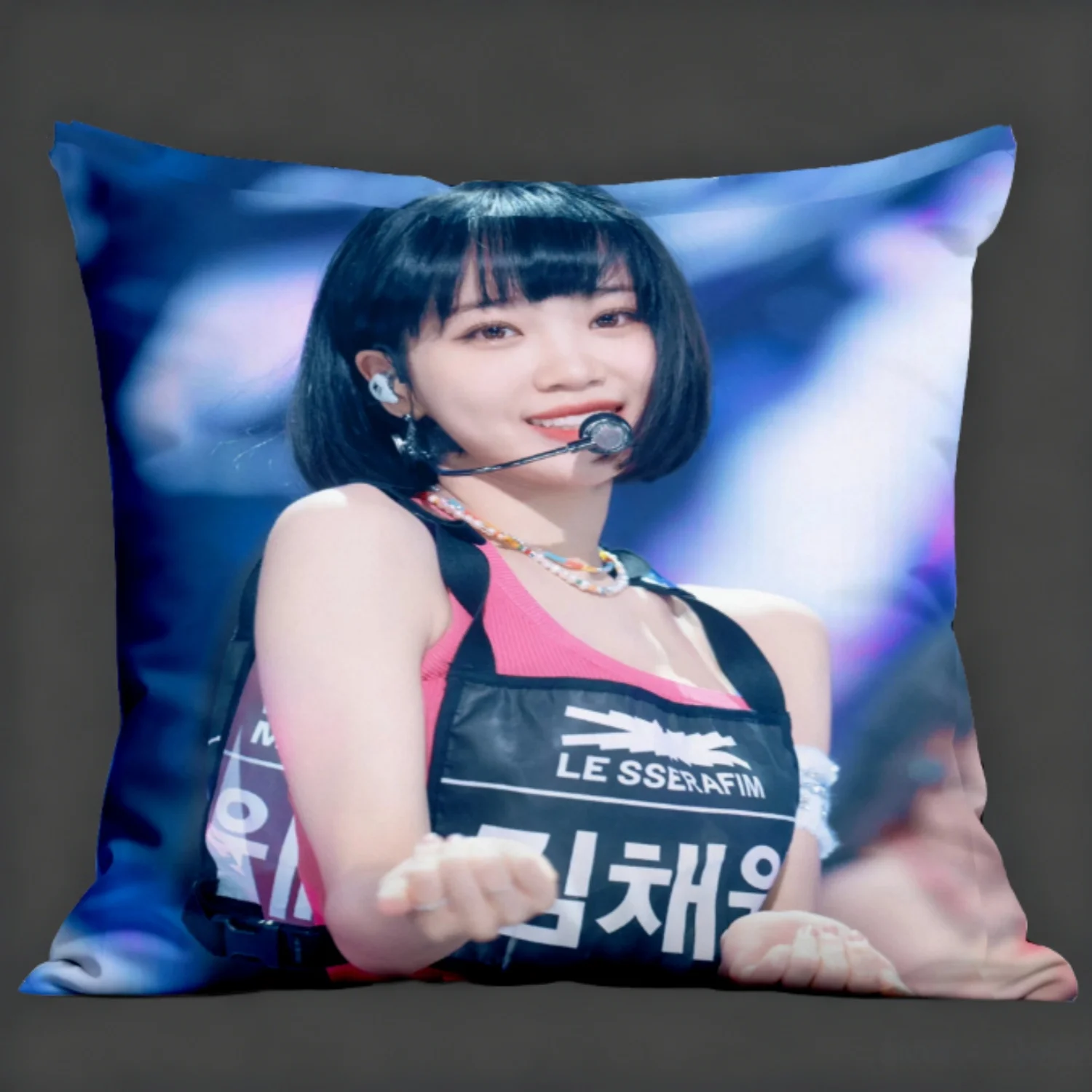 Chaewon Idol Pillow Set High Quality Material Fan Gift Essential Suitable For Bedroom Car Cafe Room Soft Living Room Sofa Decor