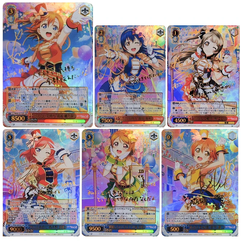 

Goddess Story Hot Stamping Signature Nishikino Maki Rin Hoshizora Sonoda Umi Collectible Card Christmas Birthday Gift