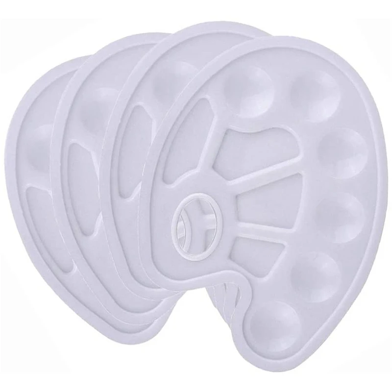 Gfc-10 Pcs Paint Brushes Art Paint Brush Set and 4 Pcs Paint Palette