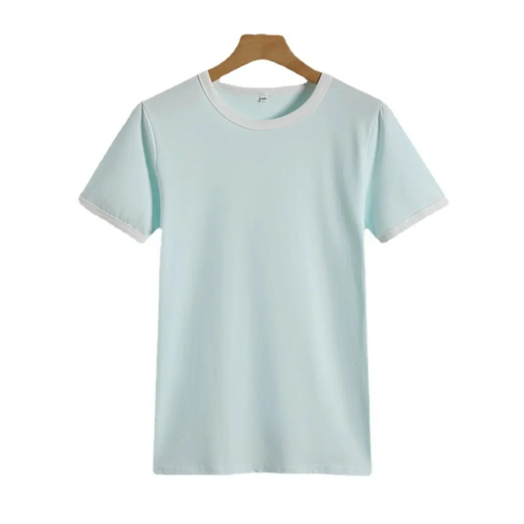 

Женская футболка больших размеров, свободный крой, модный топ с короткими рукавами, контрастный цвет, европейско-американский стиль от Wish