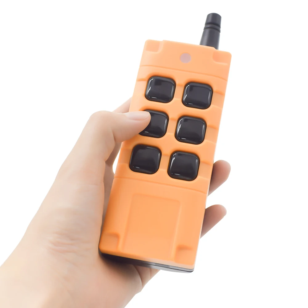 433Mhz Wireless Remote Control 6 Buttons 1527 Learning Code 2000M Transmitter for Light/ Gate /Garage Door/motor Controller