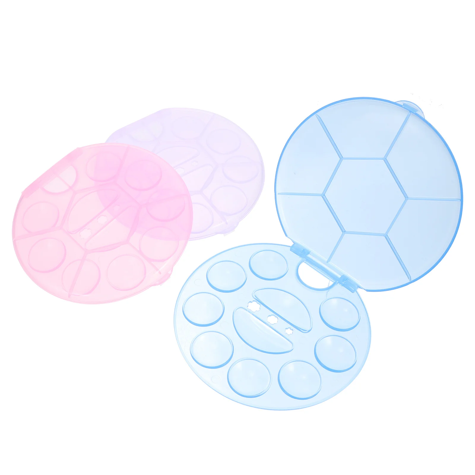 

3Pcs Multi-Functional Plastic Color Mixing Trays Painting Pallets for Artists Watercolor Pigment Trays Durable Lightweight