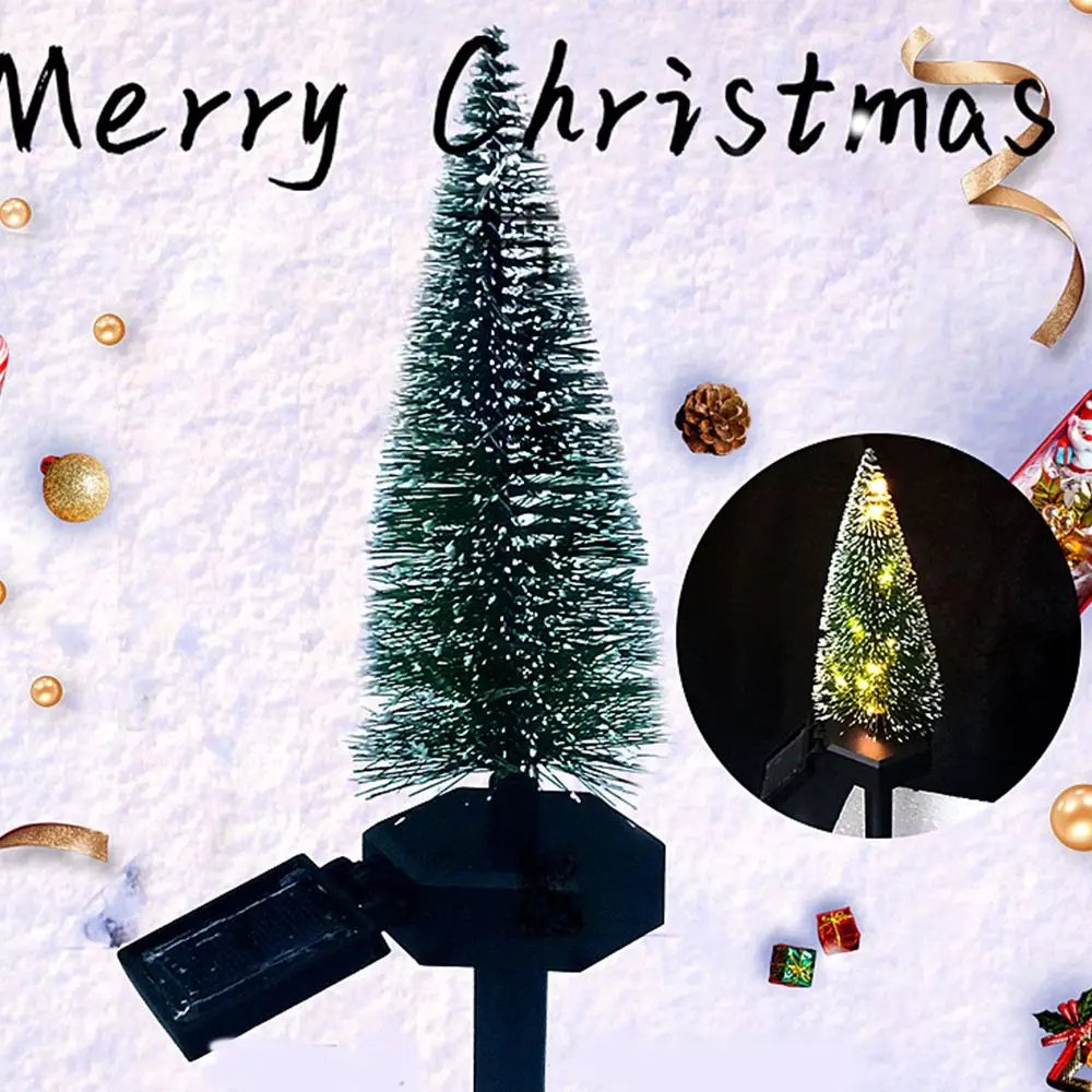 

New Ground Outdoor Solar Garden Lamp Spike Lights Christmas Tree Solar Lights