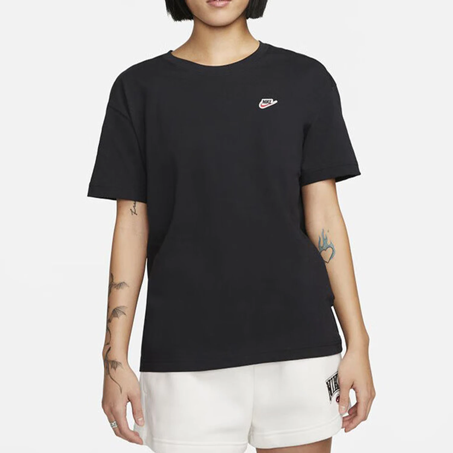 Nike genuine summer new women's knitted breathable loose sports T-shirt DZ4686-010
