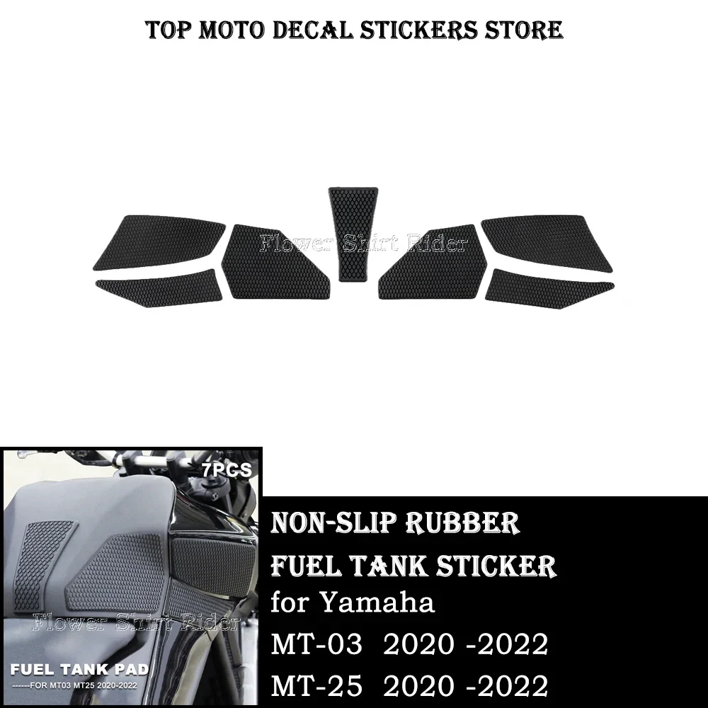 

For Yamaha MT-03 MT03 MT-25 MT25 2020 -2022 Motorcycle Side Fuel Tank pad Tank Pads Protector Stickers Knee Grip Traction Pad