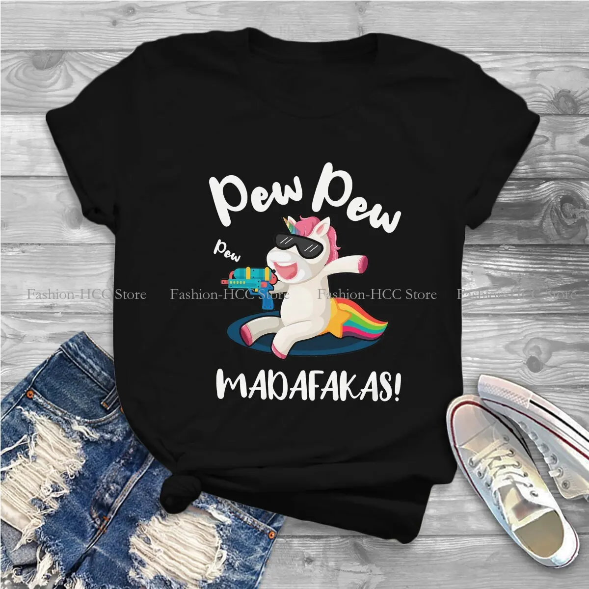 Pew Madafakas Funny Special Polyester TShirt Unicorn Cute Top Quality New Design Gift Clothes T Shirt Stuff