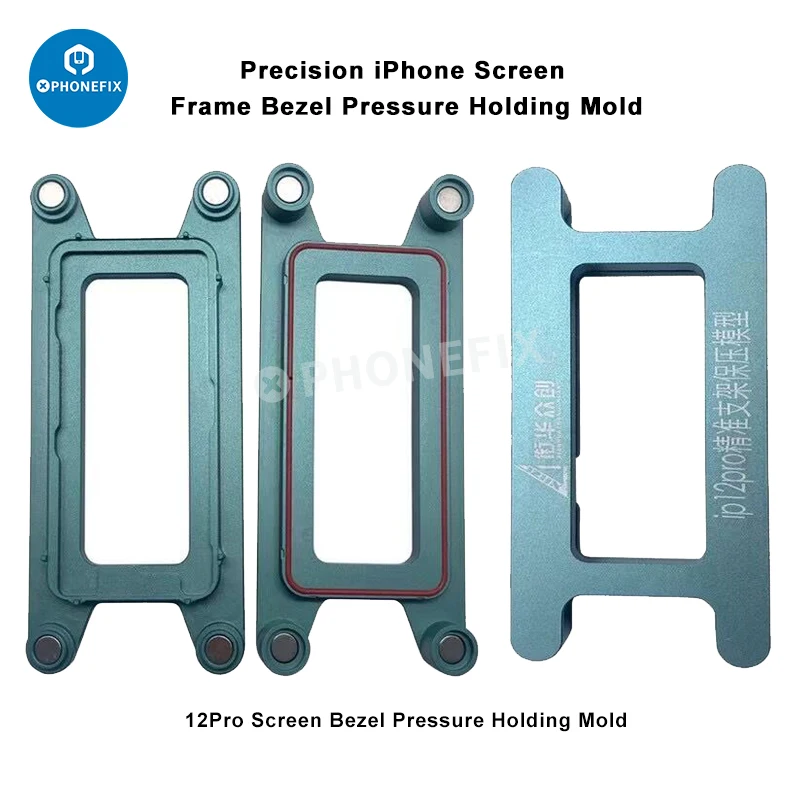 Imagem -03 - Molde de Fixação de Cola para Iphone Lcd Frame Display Screen Pressão Bisel Magnetic Holding Mold Iphone x xs 11 12 13 15 Pro Max