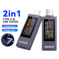 KWS-2303C series usb charging tester Digital Display Ernegia DC Meter usb tester type-c DC Voltage Ammeter 4-30V Ernegia DCMeter