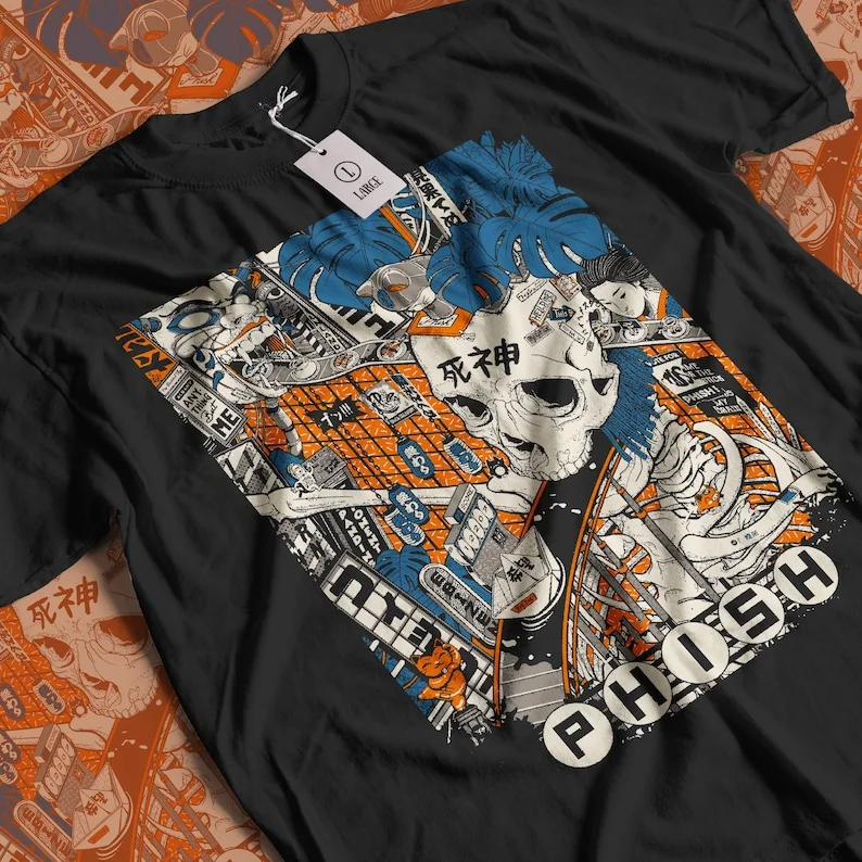 

Aesthetic Phish Band Rock Music Vintage Graphic Streetwear Unisex Short Sleeve T-Shirt