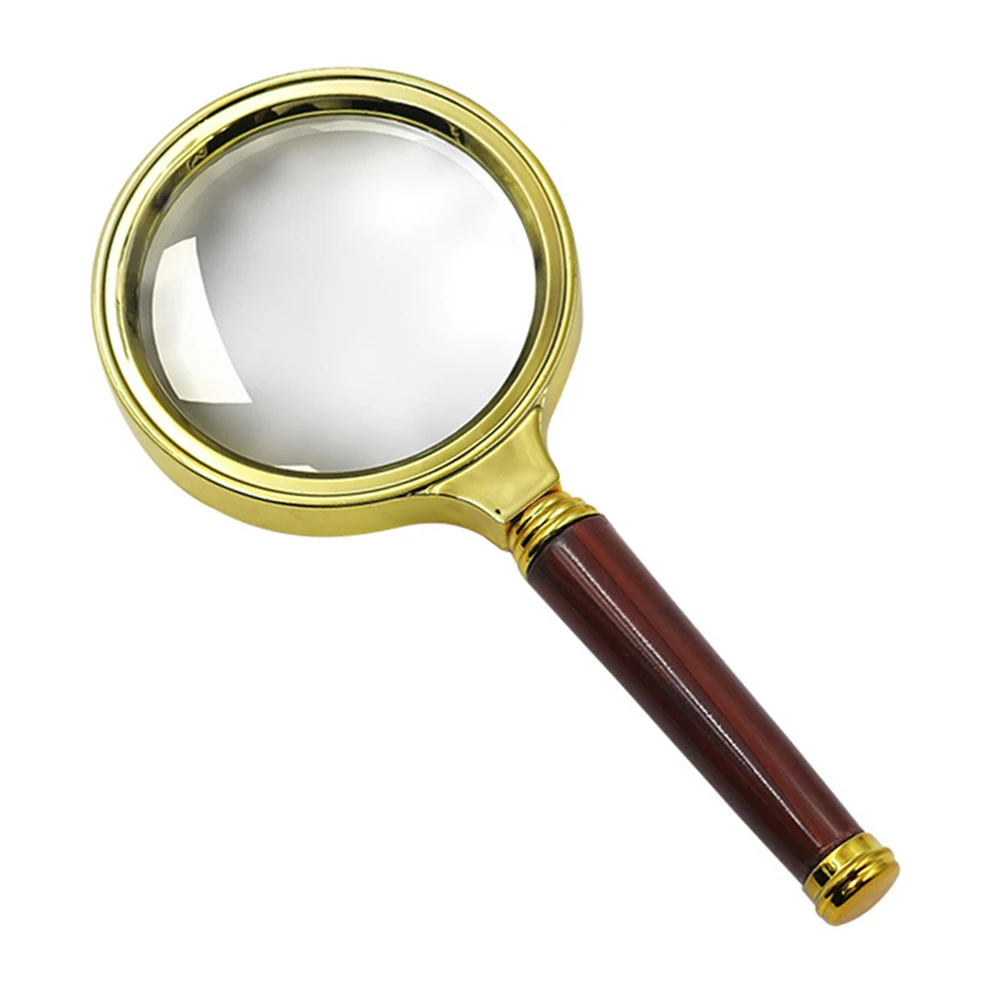 Lente d'ingrandimento 10X Lente d'ingrandimento per gioielli in vetro portatile Lente d'ingrandimento per identificazione in giada Lettura per ufficio Lente d'ingrandimento per valutazione antica