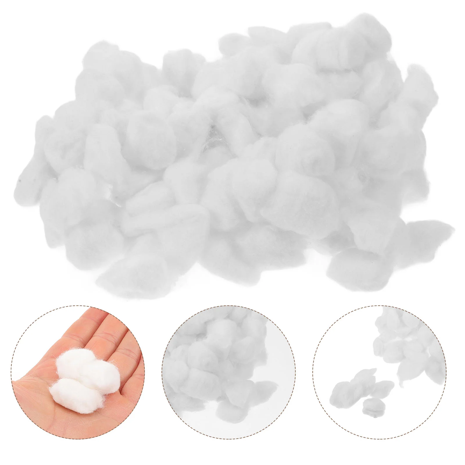 Bolas De Algodão Absorvente Para Remoção De Esmalte, Gel De Limpeza, Removedor De Unhas Desengordurantes, Pet