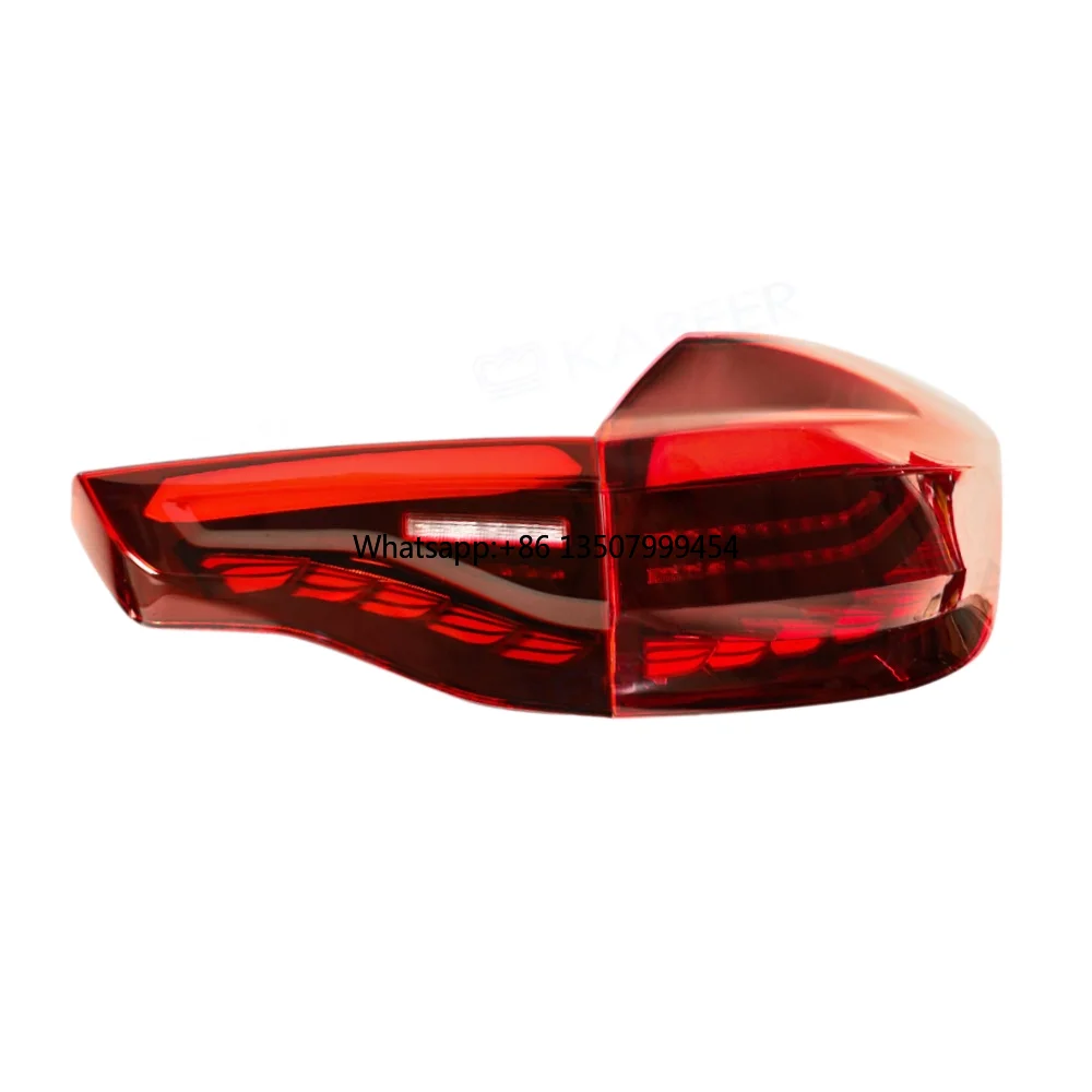 For X3 G08 OEM Modified Upgraded Tail Lamp Clear Lens ABS Red Cover Gray Edge Dragon Scales 12V 6000K
