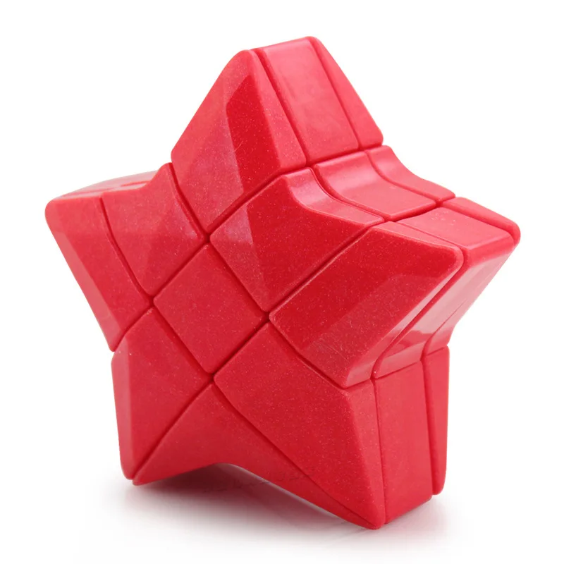 Kids Puzzle Toys Mini Cute Stars Love Heart Three-order Magic Cube Toy Models Children Adult Stress Relief Toys Desktop Ornament