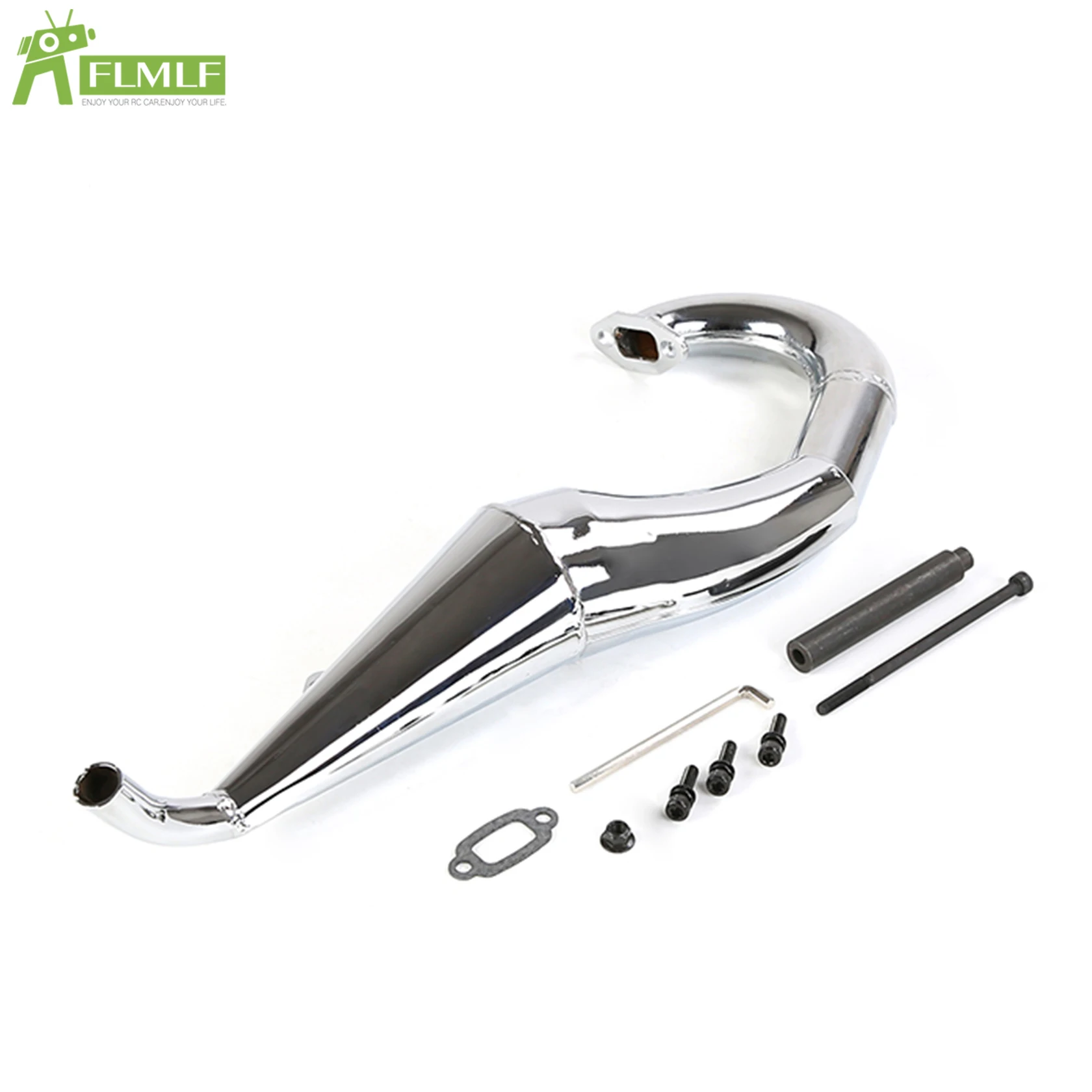 23CC ~ 36CC Motor Uitlaatpijp Zijpijp Verwisselbare Fit voor 1/5 HPI ROFUN BAHA ROVAN KM BAJA 5B 5T 5SC Rc Auto Speelgoed Onderdelen