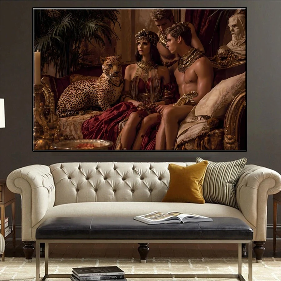 

Набор для алмазной вышивки: Новая ретро-картина «Египетская царица», 5D алмазная мозаика, подарок, декор для дома