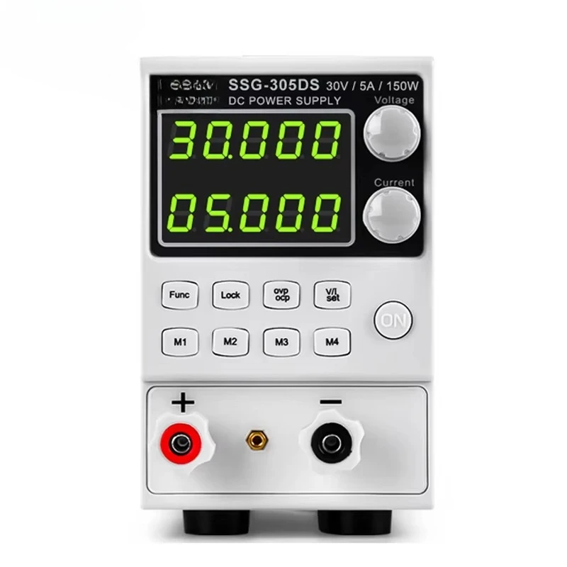 A-BF SSG-305DS Power Supply Dual 5-digit LED With Memory Function 30V 5A Adjustable Programmable Laboratory Bench Power Supply