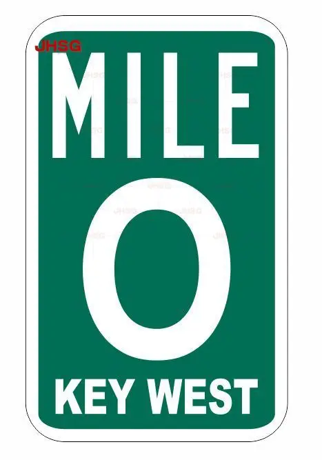 

Mile Marker 0 Sticker Decal R1078 Key West Highway Sign