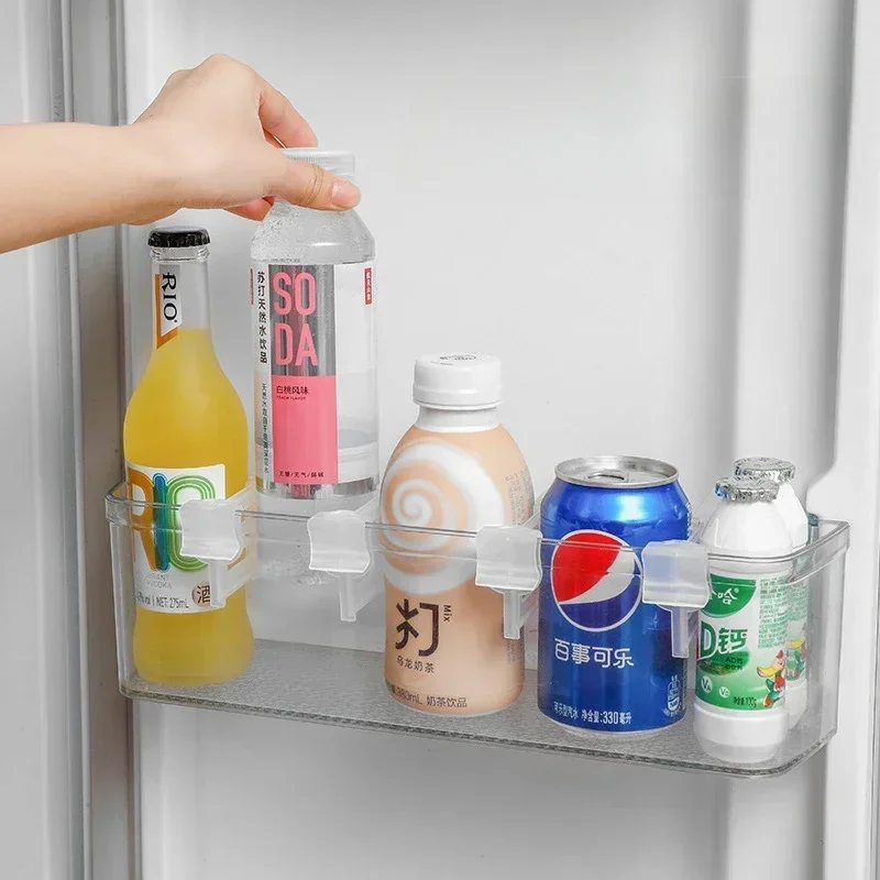 Seasoning Divider Fridge Clip-on Partition Beverage Refrigerators Food Board Adjustable Shelf Sorting Bookend Side Door