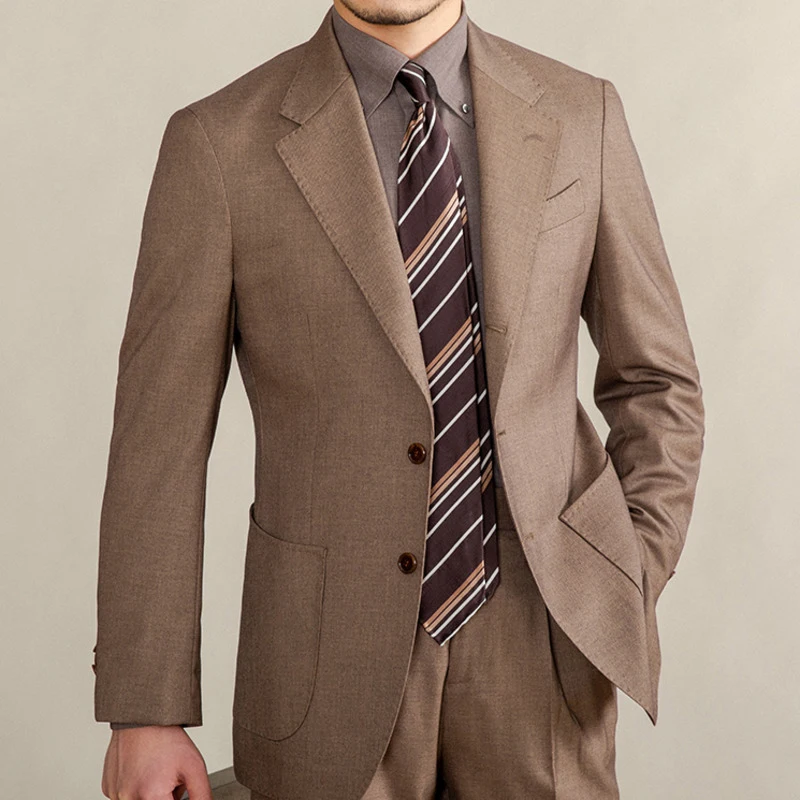 Top Quality Men Streetwear Suit Jacket Vintage Single-breasted Blazer 2023 Fall Hombre Business Casual Suit Blazer Coat Uniform