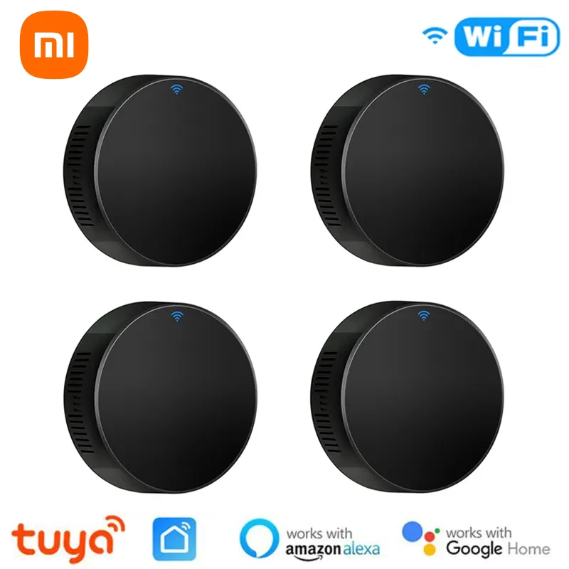 Xiaomi-controle remoto infravermelho universal inteligente, wi-fi, ir, para ac tv, dvd, trabalho com alexa, google home e aplicativo de vida inteligente, tuya