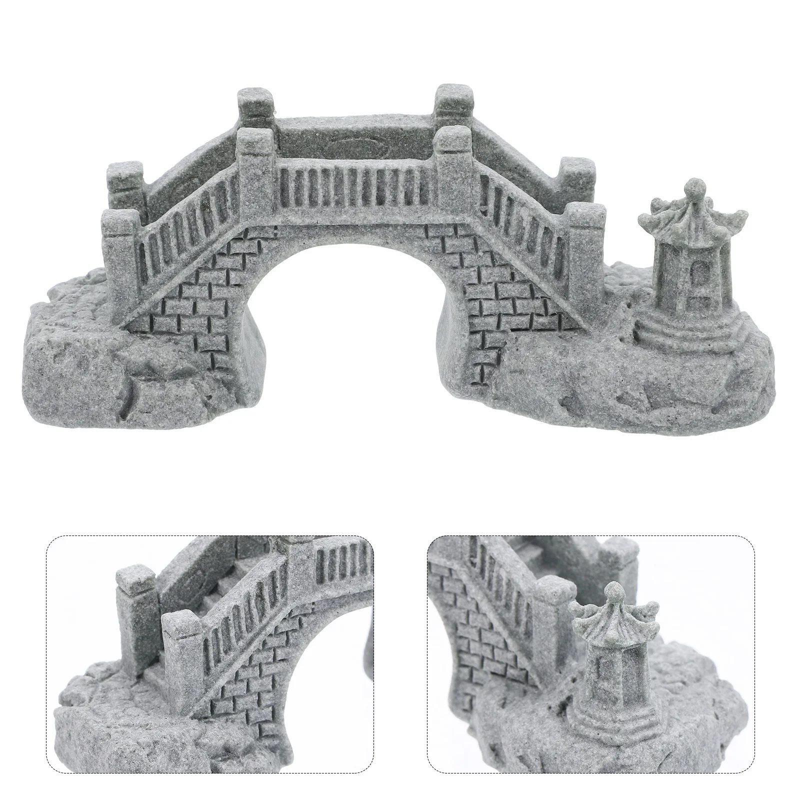 

Miniature Vintage Bridge Aquarium Decor Arch Bridge Desktop Fish Tank Landscaping Micro Landscape Mini Pond Kit