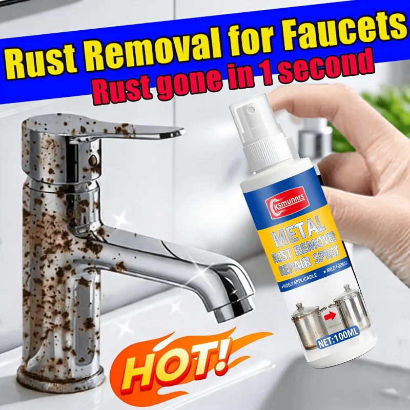 Powerful Rust-Removing Spray, Protecting Wheel Hubs And Brake Drums, Suitable for Rust Layers on Household Metal Surfaces, Kitc