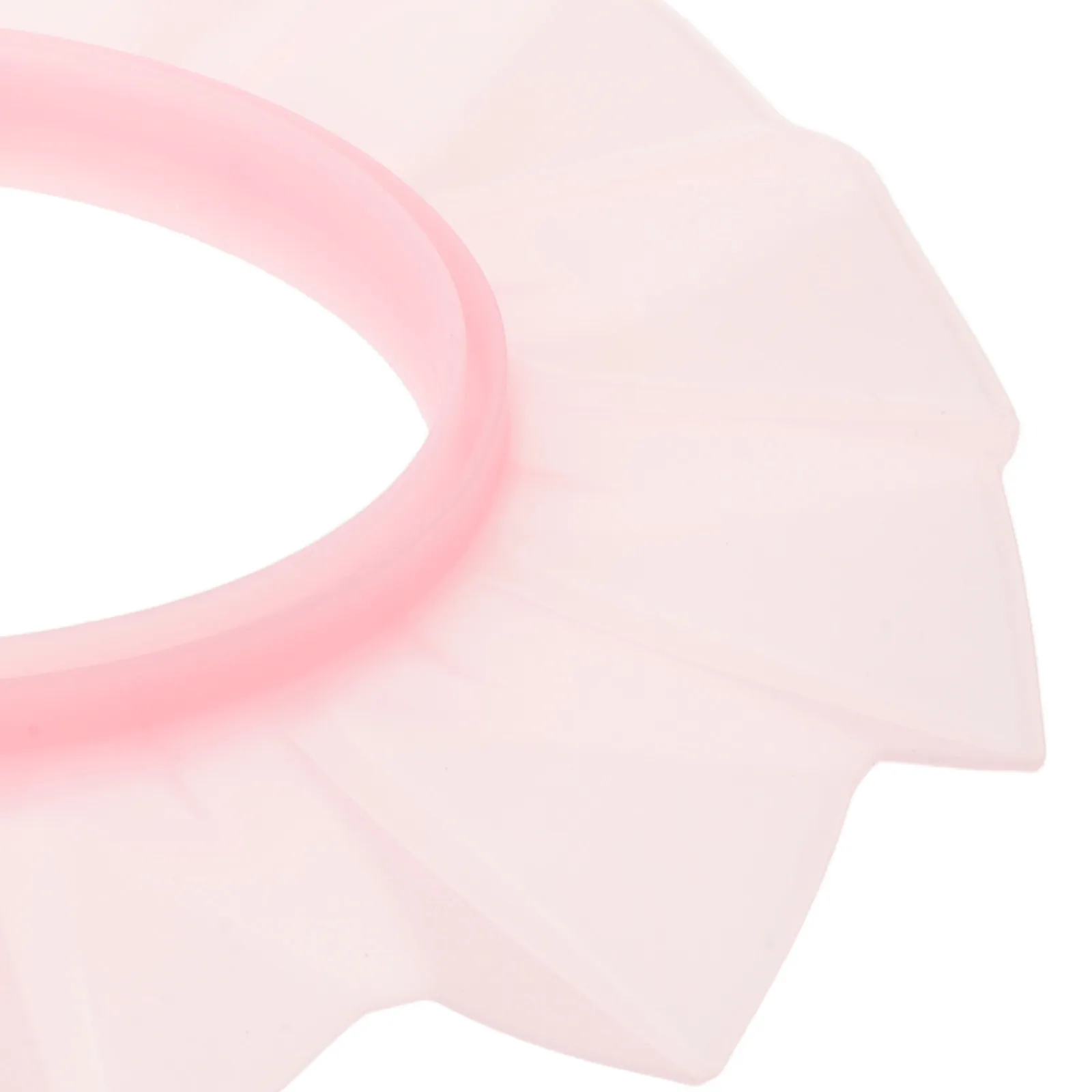 Silicone Shower Cap Pink Adjustable Shampoo Bathing Hat Hair Washing Protection Elderly Teens Waterproof Bath Accessories