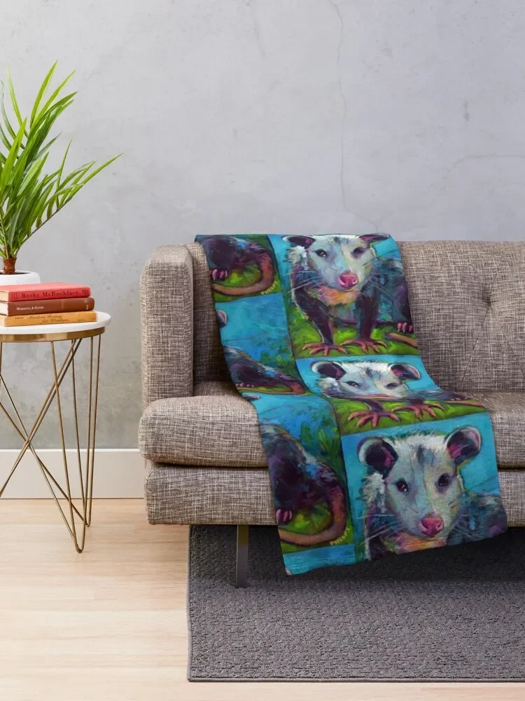 Beethoven the OPOSSUM by Robert Phelps Throw Blanket Flannel For Baby Decorative Sofa Nap Blankets