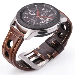 Bracelet de montre Vintage en cuir véritable pour hommes et femmes, 4 couleurs, 20mm, 22mm, 24mm, ceinture avec boucle ardillon, à la mode