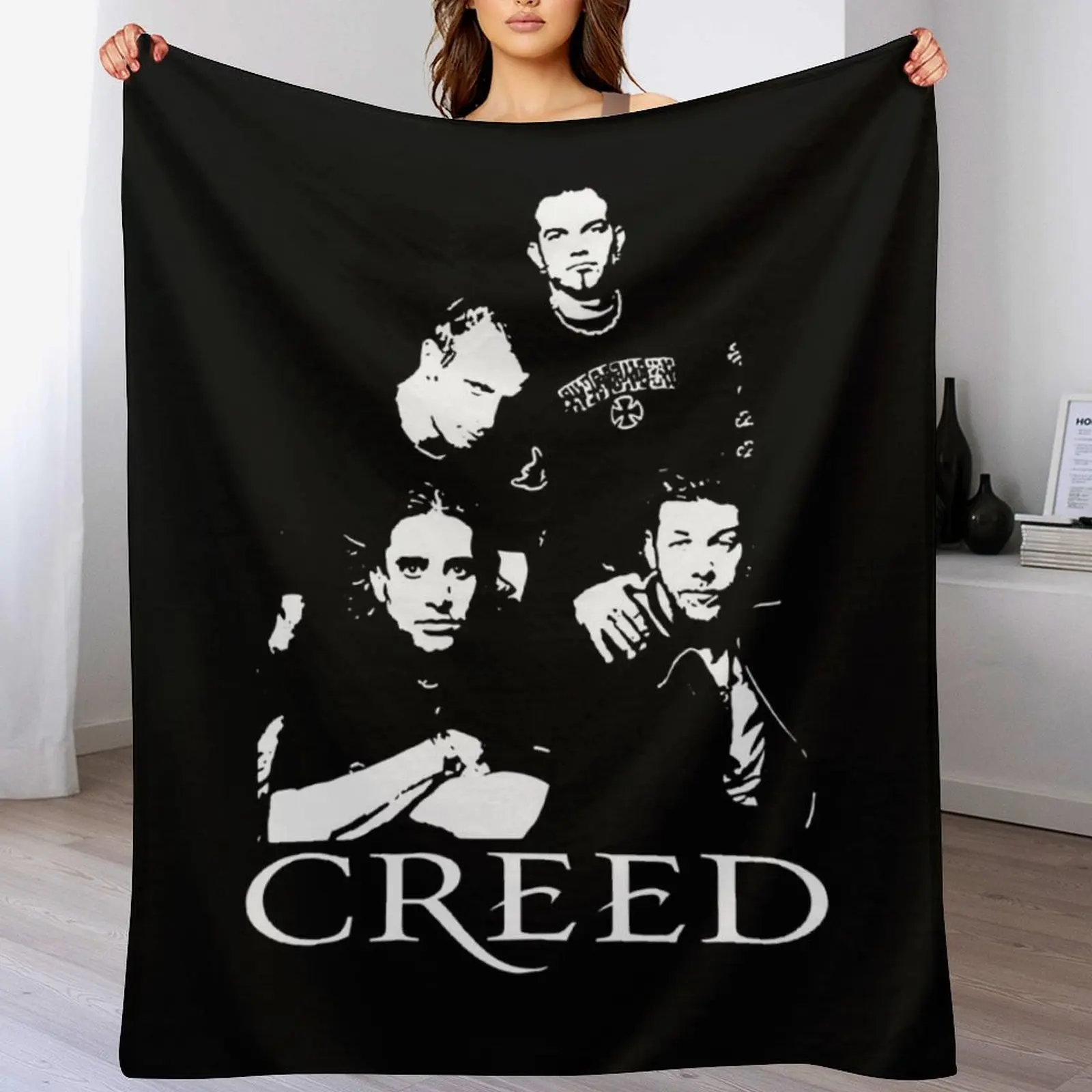 

Creed rock music poster Throw Blanket