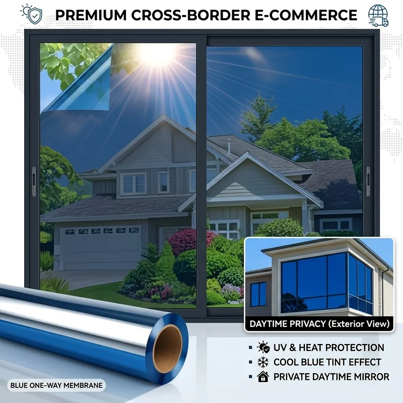 Self Adhesive Solar Window Film Roll Heat Block Privacy Anti Scratch Easy Install for Car Home Office Glass