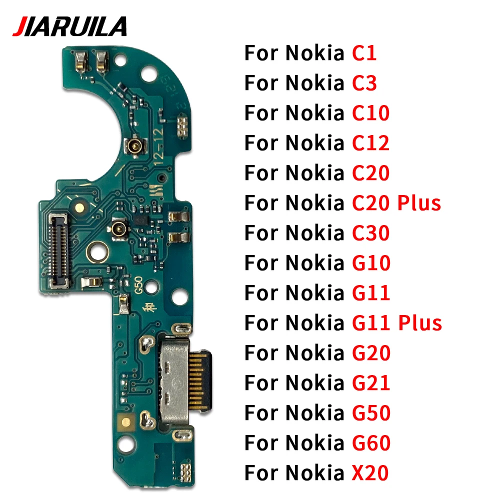 

USB-порт для быстрой зарядки, док-станция, разъем для зарядного устройства, гибкая плата с микросхемой для Nokia C1 C3 C10 G10 plus X20