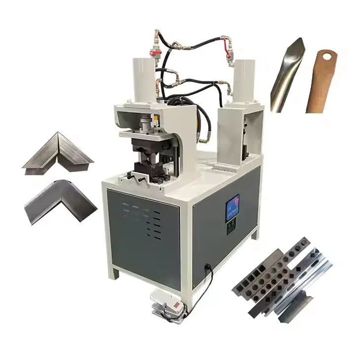 Hydraulic Steel Pipe Punching Machine, Square Tube Round Pipe Hole Punch Processing Equipment