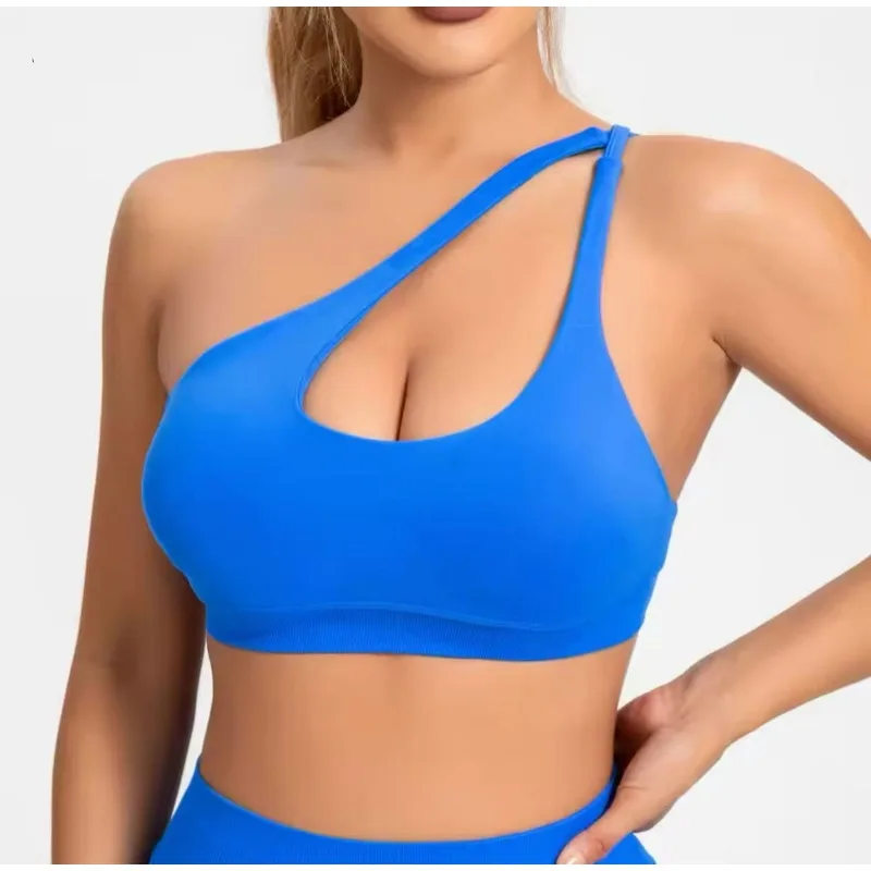 

New Impact Brassiere Bra Women Seamless Halter Top High Support Impact Push-up Open Back Gym Wear Fitness Yoga Workout Underwear