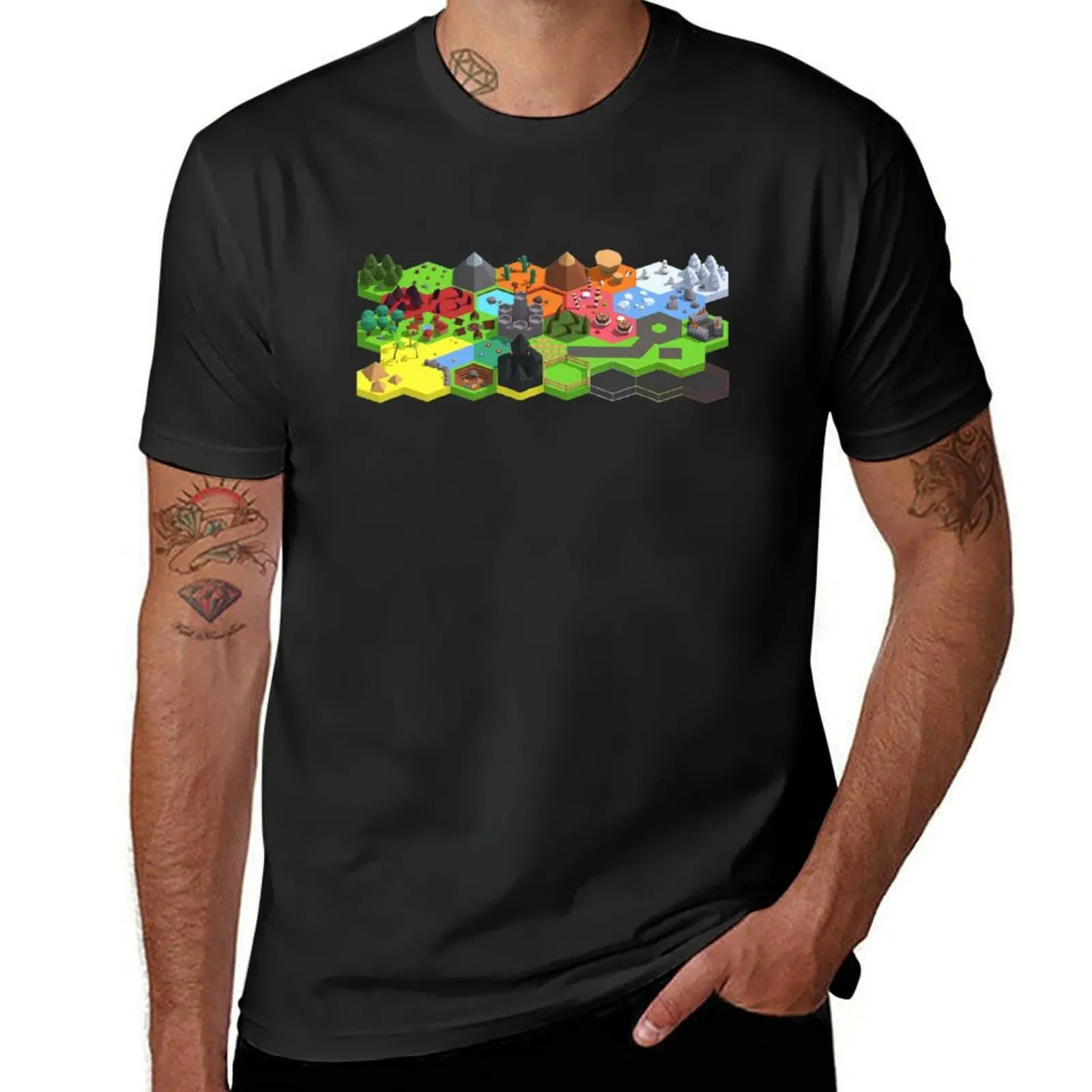 Civilization Pixel Art T-Shirt plus sizes quick drying mens champion t shirts