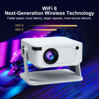 Mini Portable Projector 720P HD Portable Projector Wifi Bluetooth Movie Projector Game Android 11 BT5.2 WIFI6 Projector for Home