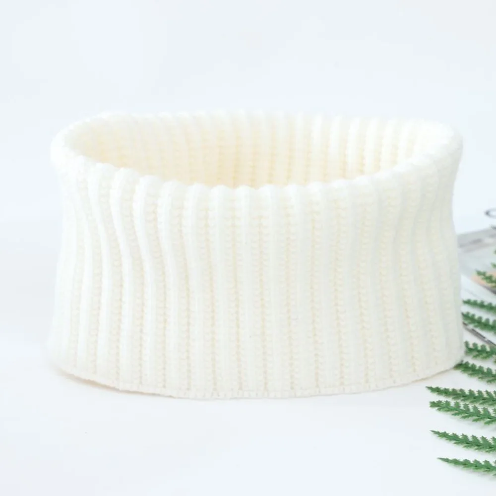 

New Knitted Neck Warmer Warm Windproof Knitted Scarf Thick Design Winter Scarf Men Women