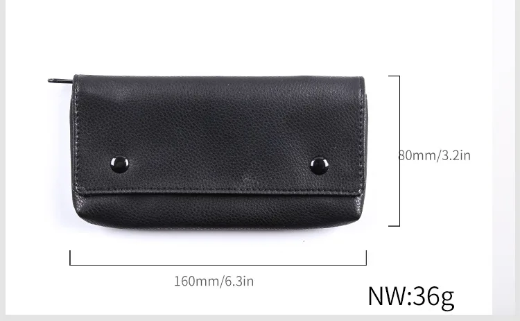 Leather Tobacco Pouch Case for Smoking Pipe, Cigarette Accessories Factory Direct Sale Portable Smoking Pipe Case Organizer Case