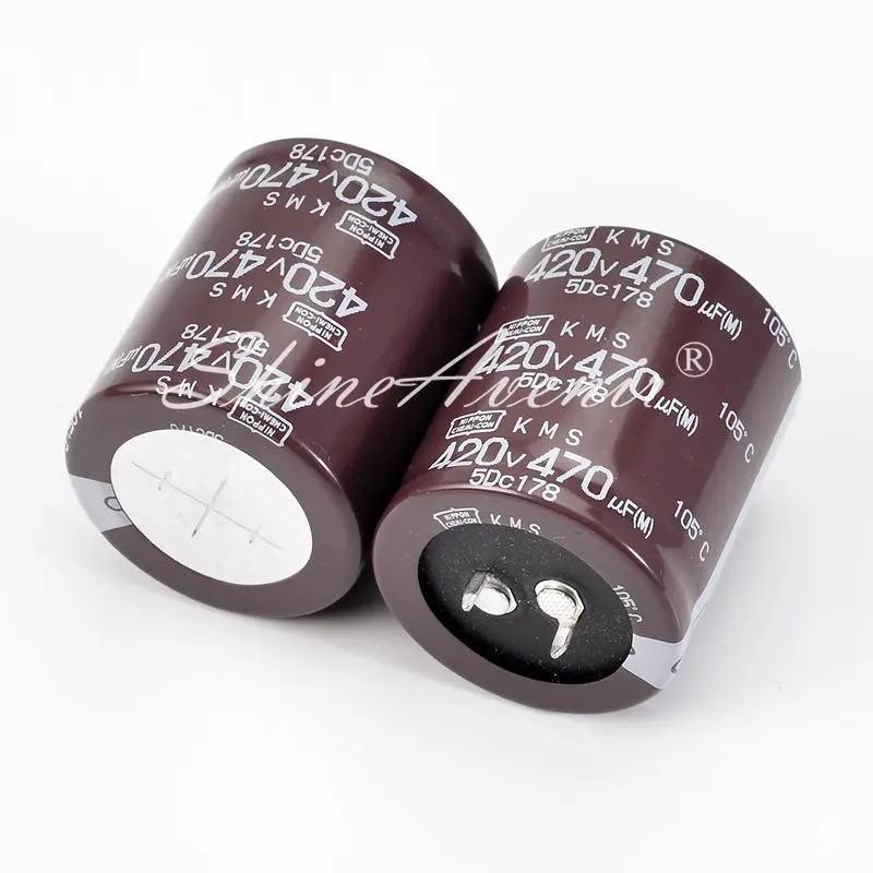 5PCS 420V470UF KMS 35*40 105℃ Aluminum Electrolytic Capacitors High frequency long life New Original