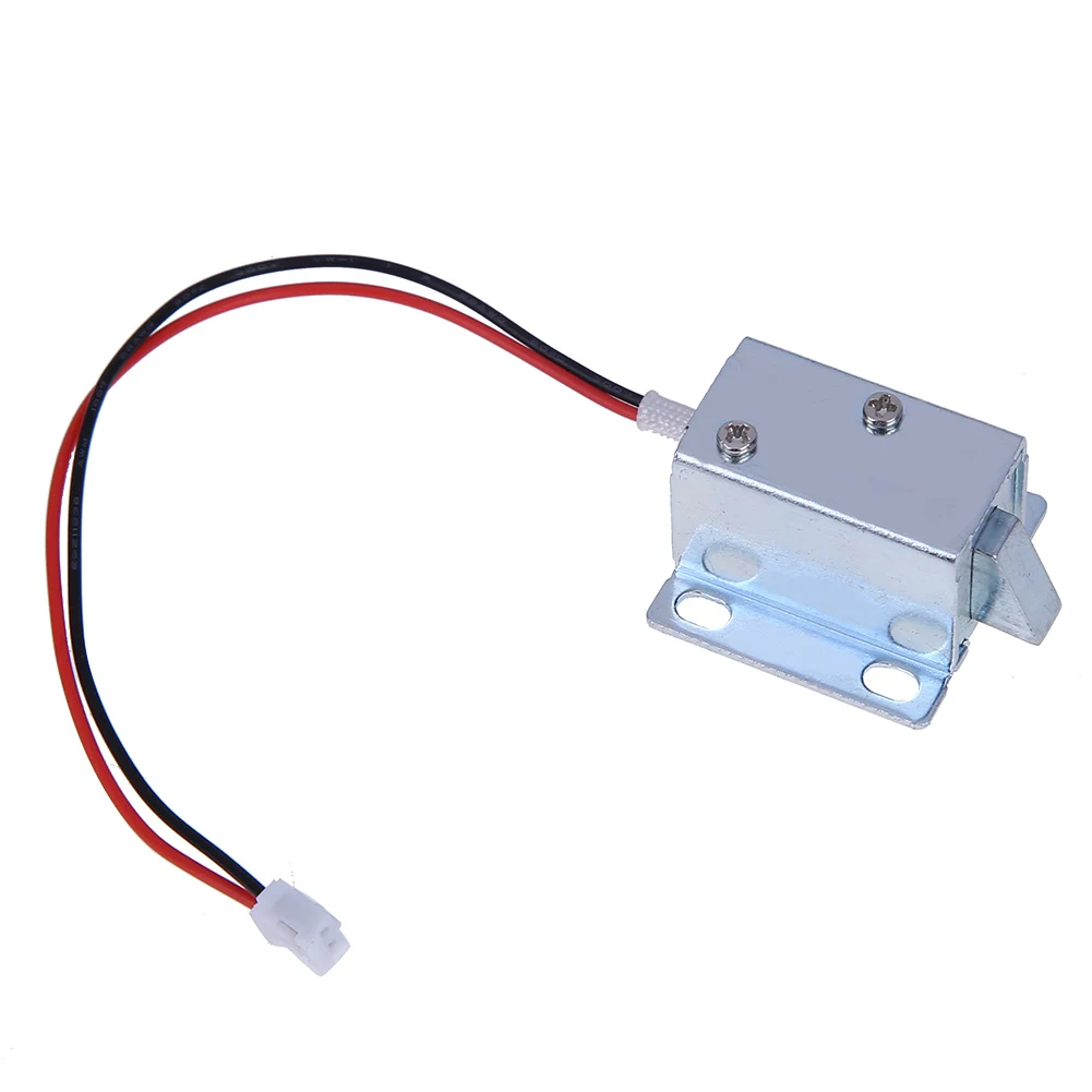 DC 12V Electric Bolt Lock Anti-vibration Universal Solenoid Lock Low Power Consumption Anti-skidding for Schools Factories Banks