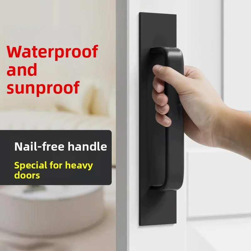Adhesive Cabinet Handles Plus - Stainless Steel No-Drilling Easy Installation Handles For Cabinet Door Window Drawer & Refrigera