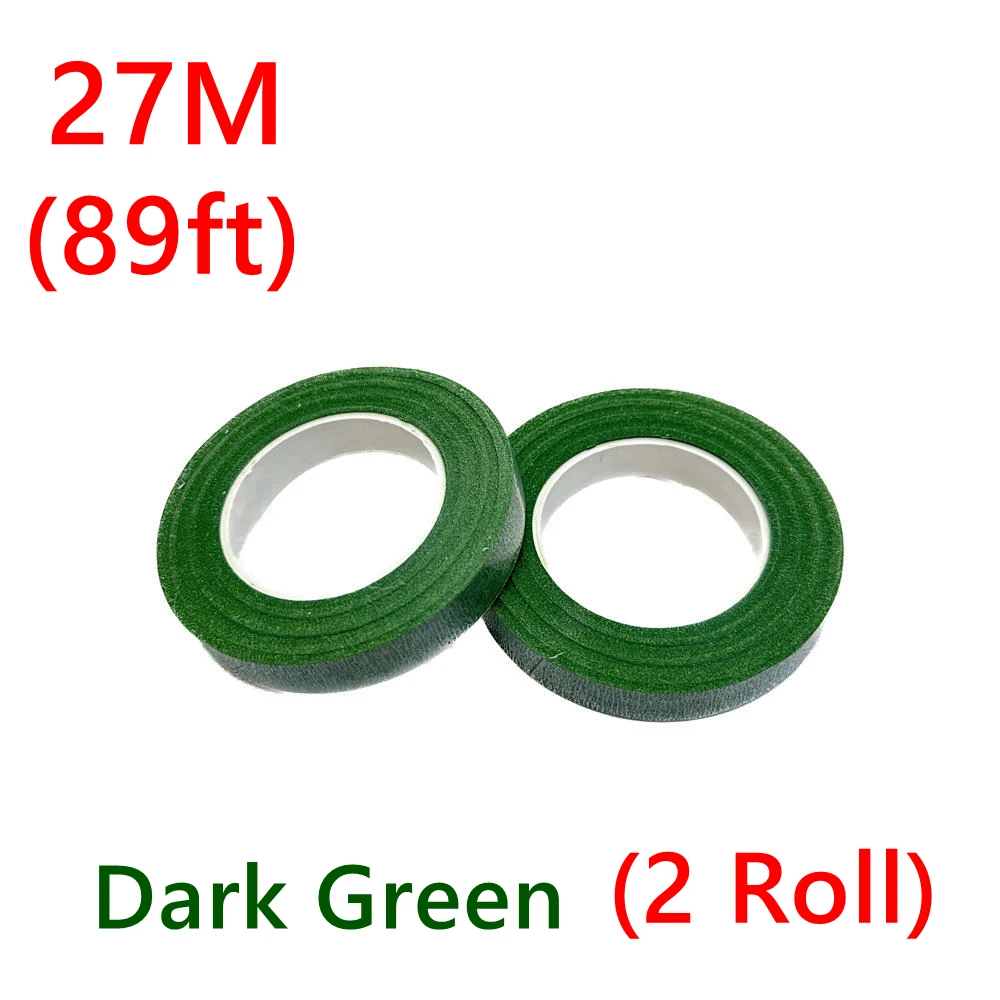 30cm Green Flower Stem Sticks Floral Material Handmade Wire Stem Accessories Flower Stick Pole Wedding Decor for DIY Craft