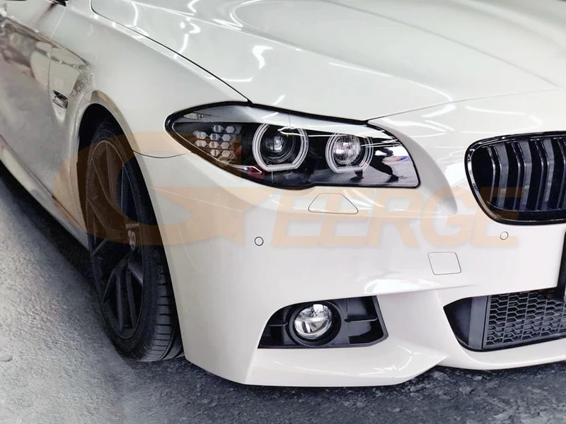 For BMW 5 Series F10 F11 F18 520i 523i 528i 530i 535i M5 Excellent Day Light Turn Signal DTM M4 Style LED Angel Eyes Halo Rings