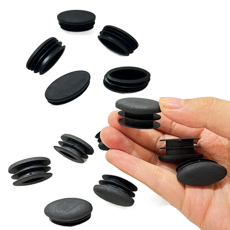 20Pcs Olive Tubes Plug Pipe Blanking End Cap Antypoślizgowa nakładka na nogi stołu Pokrowiec na nogi od krzesła Skarpety Ochraniacz na podłogę Meble