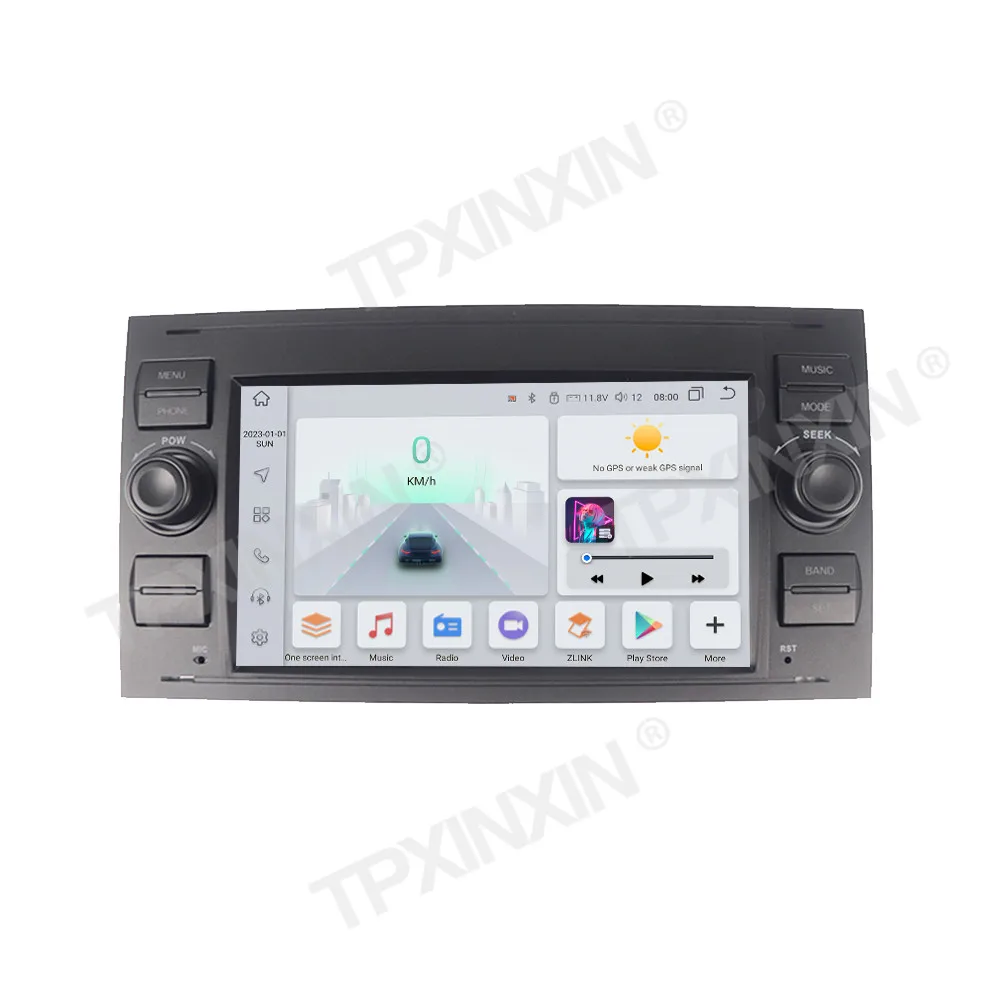 7 Polegada tela hd para ford focus s max galaxy exi 2006 rádio do carro carplay android 13 reprodutor multimídia unidade principal de navegação gps
