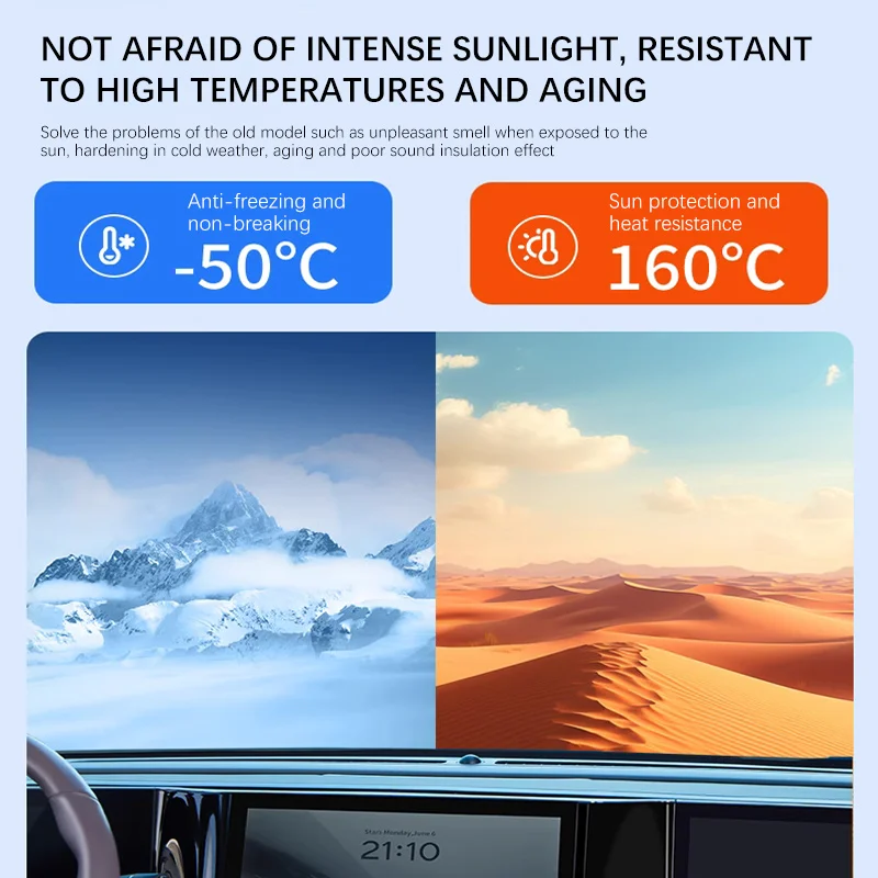 ملحقات تجديد السيارة الداخلية لـ Lynk & Co 05 شرائط عزل لوحة القيادة للتحكم المركزي للسيارة شريط عازل للصوت