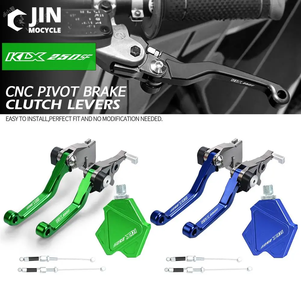 

For Kawasaki KLX250SF 2008-2020 2019 Motorcross Accessories CNC Stunt Clutch Lever Easy Pull Cable System Brake Clutch Levers