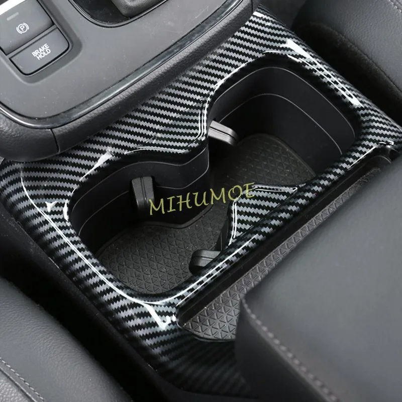 

Carbon Fiber Look Car Front Row Water Cup Holder Trim Cover Frame For Honda CR-V CRV 6th 2023 2024 2025 Accessories